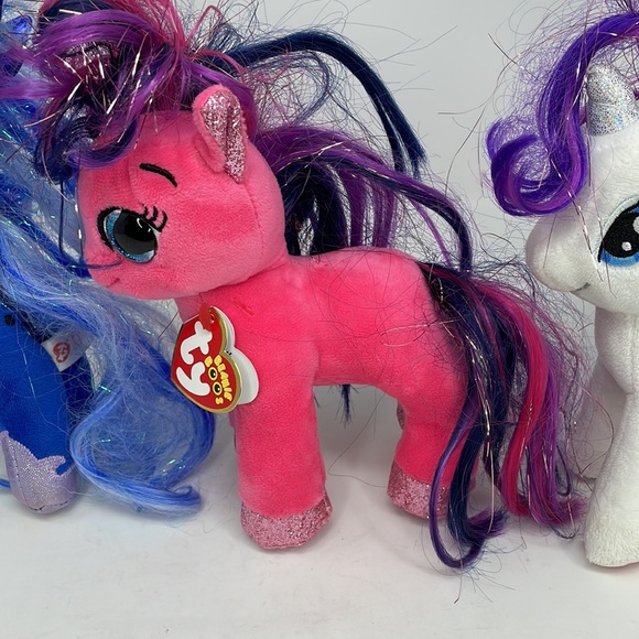 3 TY Beanie Babies My Little Pony Plush - Picture 7 of 17